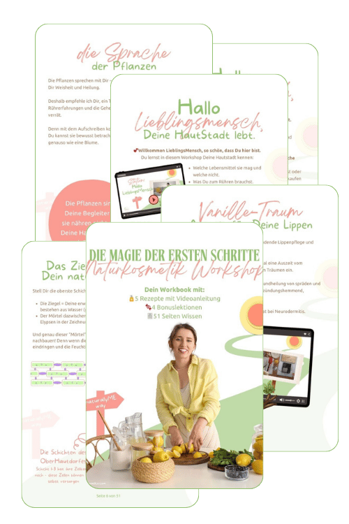 DIY Naturkosmetik Workbook – Magie der ersten Schritte Inhalt