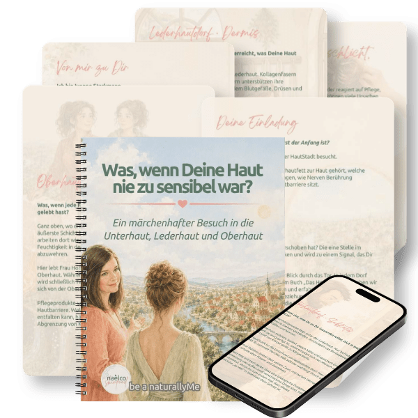 HautStadt Besuch – Freebie „Was, wenn Deine Haut nie zu sensibel war“ als Workbook, Smartphone Ansicht und einzelne Seiten märchenhafte HautStadt Illustration HautStadt Besuch – Freebie „Was, wenn Deine Haut nie zu sensibel war“ als Workbook, Smartphone Ansicht und einzelne Seiten märchenhafte HautStadt Illustration