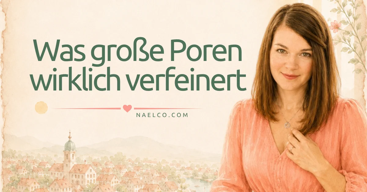 Was grosse Poren wirklich verfeinert Naturkosmetik Haut verstehen naelco skinfood.webp